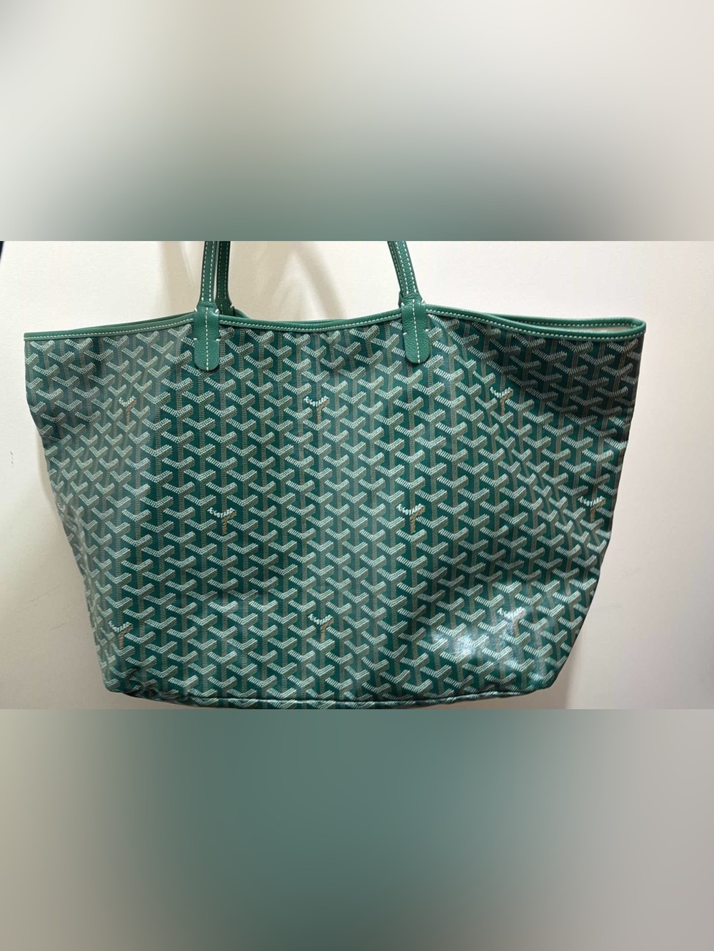 Goyard St. Louis Tote Green - Picture 3 of 14